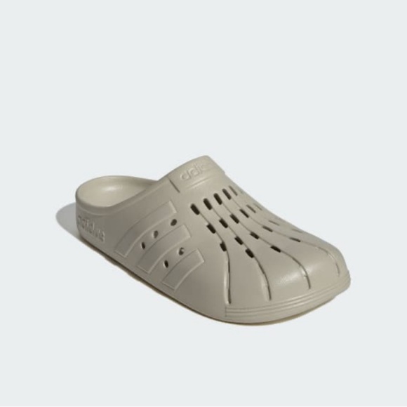 Adidas Adilette Clogs Sportswear Sandles Slides Putty Grey Unisex - Picture 4 of 10